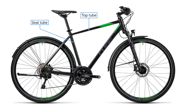 hybrid bike large frame