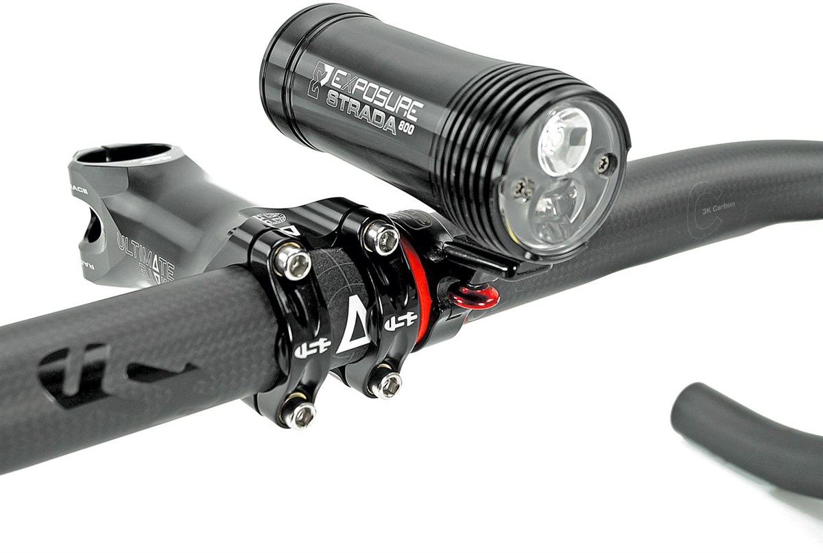 Exposure Strada 900 Road Specific Rechargeable Front Light Including Remote Switch With DayBright - 800 Lumens