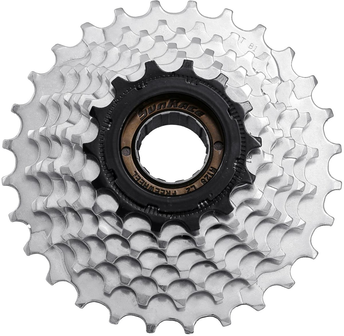 SunRace 7 Speed 14-28T Zinc Freewheel Cassette