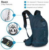 Osprey Raven 10 Womens Hydration Pack with 2.5L Reservoir