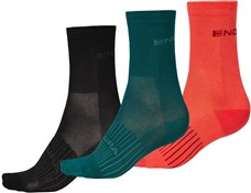 Endura Coolmax Race Womens Cycling Socks - Triple Pack