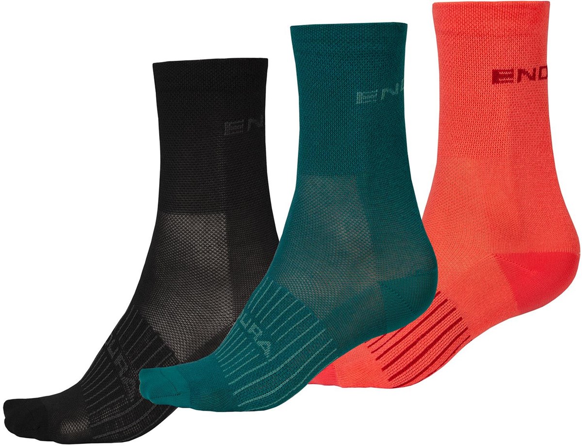 Endura Coolmax Race Womens Cycling Socks - Triple Pack