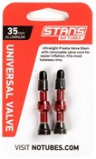Stans Universal Presta Coloured Alloy Valve Stems Pair