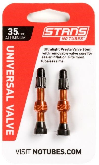 Stans Universal Presta Coloured Alloy Valve Stems Pair