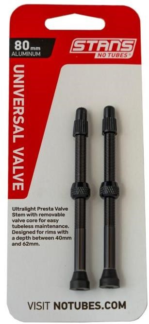 Stans Universal Presta Coloured Alloy Valve Stems Pair