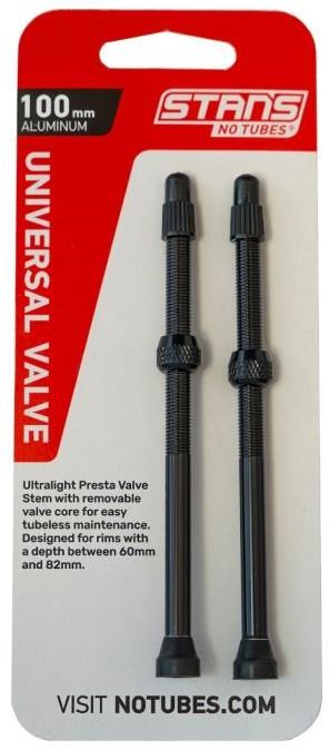Stans Universal Presta Coloured Alloy Valve Stems Pair