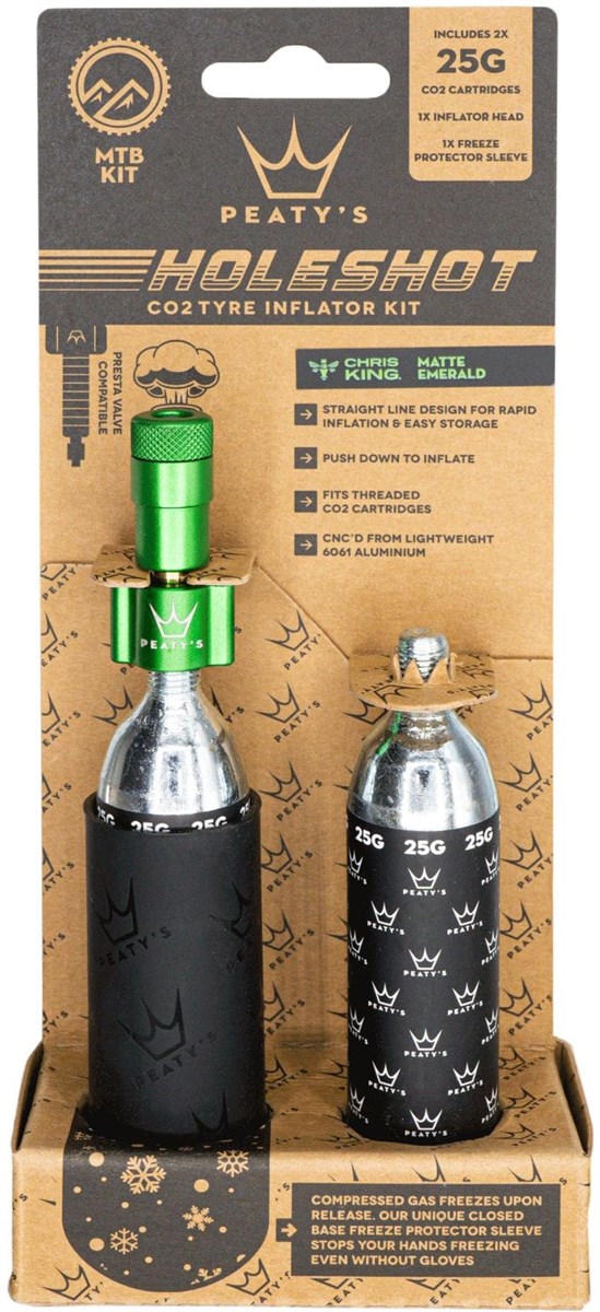 Peatys Holeshot MTB 25g CO2 Tyre Inflator