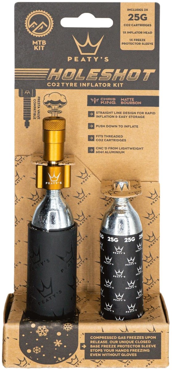Peatys Holeshot MTB 25g CO2 Tyre Inflator