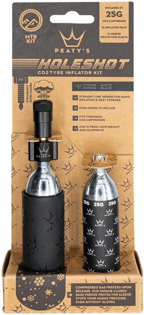 Peatys Holeshot MTB 25g CO2 Tyre Inflator