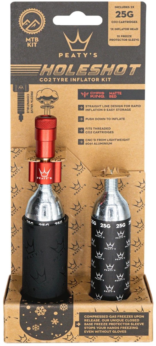 Peatys Holeshot MTB 25g CO2 Tyre Inflator