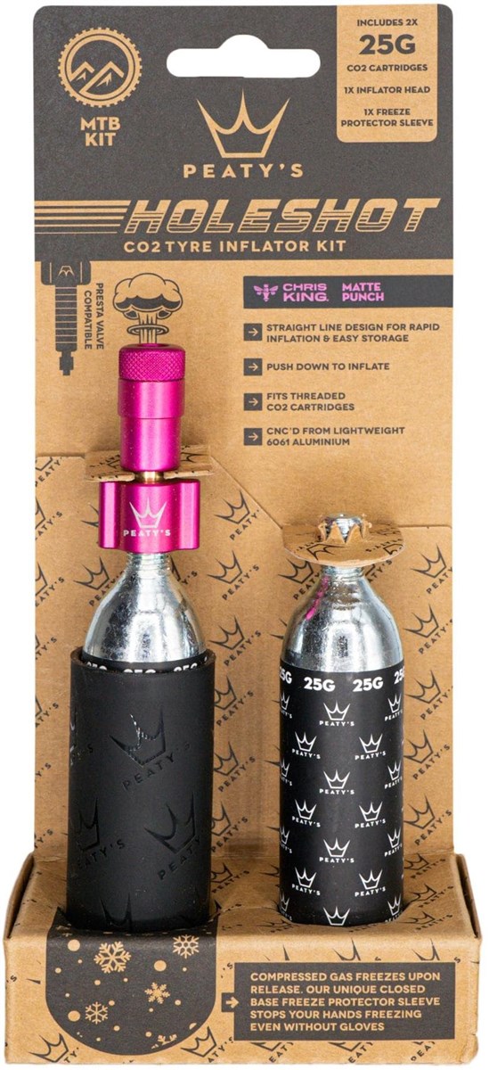 Peatys Holeshot MTB 25g CO2 Tyre Inflator