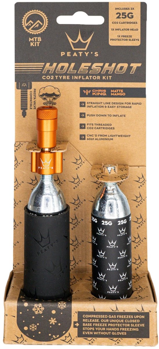 Peatys Holeshot MTB 25g CO2 Tyre Inflator
