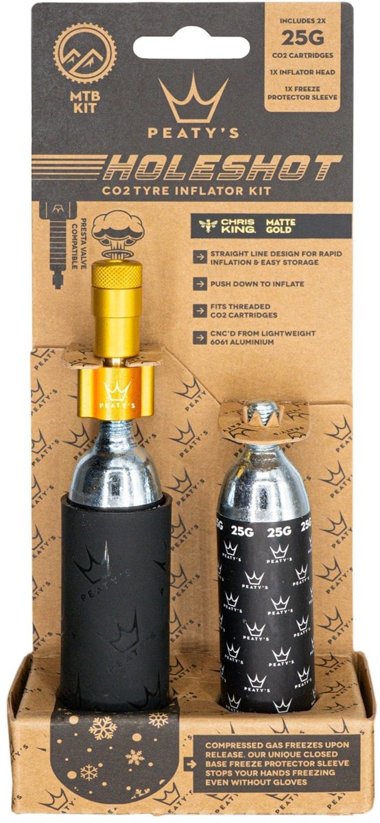 Peatys Holeshot MTB 25g CO2 Tyre Inflator