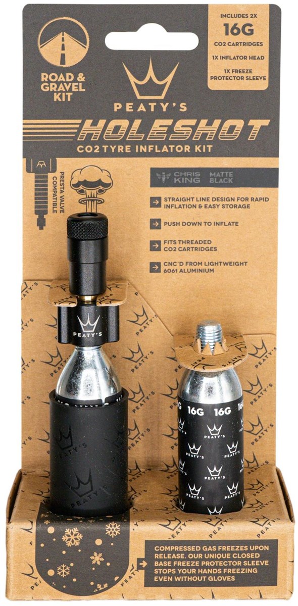 Peatys Holeshot Road & Gravel 16g CO2 Tyre Inflator
