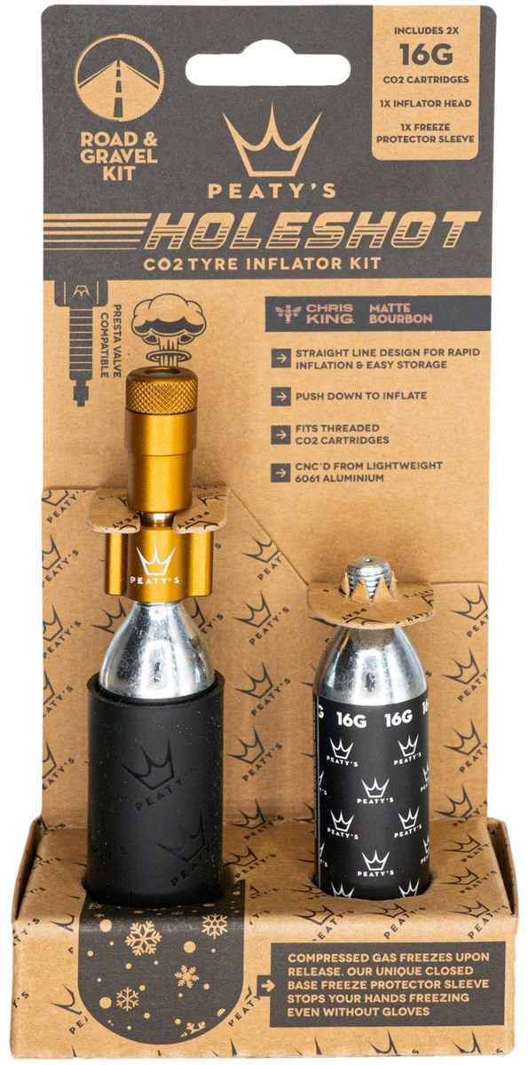 Peatys Holeshot Road & Gravel 16g CO2 Tyre Inflator