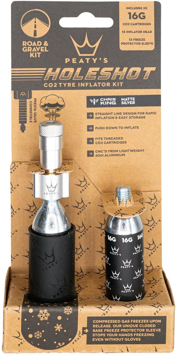 Peatys Holeshot Road & Gravel 16g CO2 Tyre Inflator