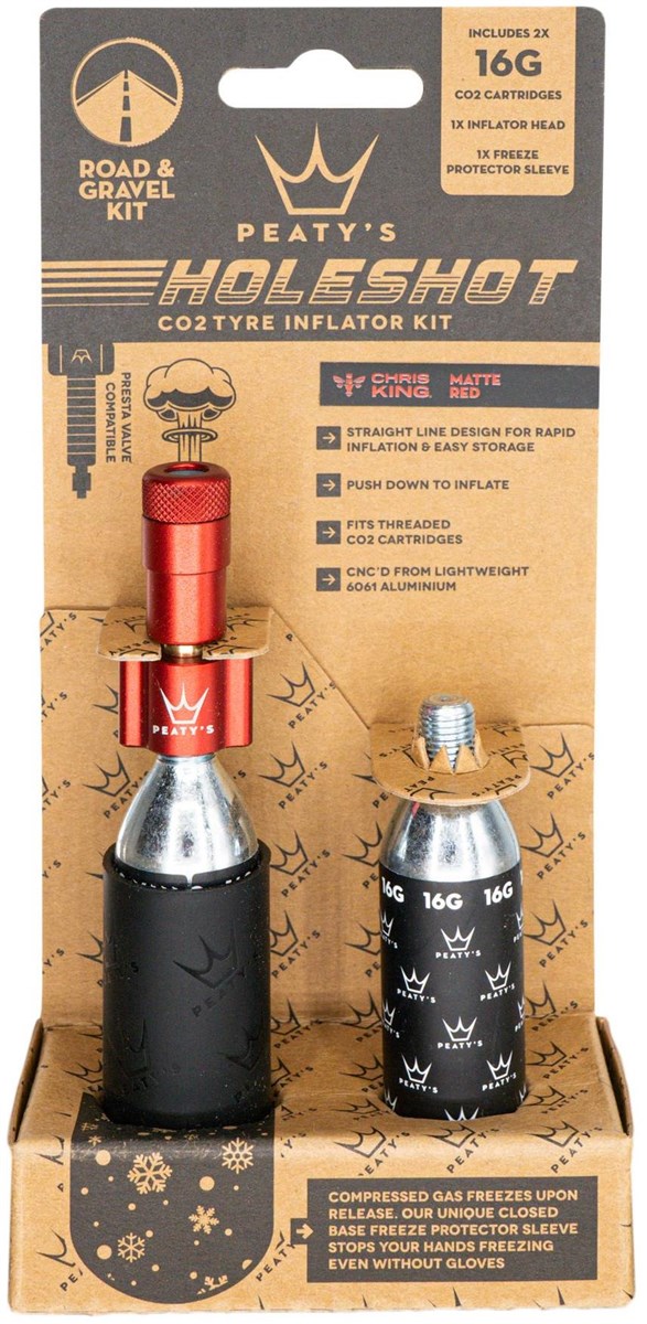 Peatys Holeshot Road & Gravel 16g CO2 Tyre Inflator