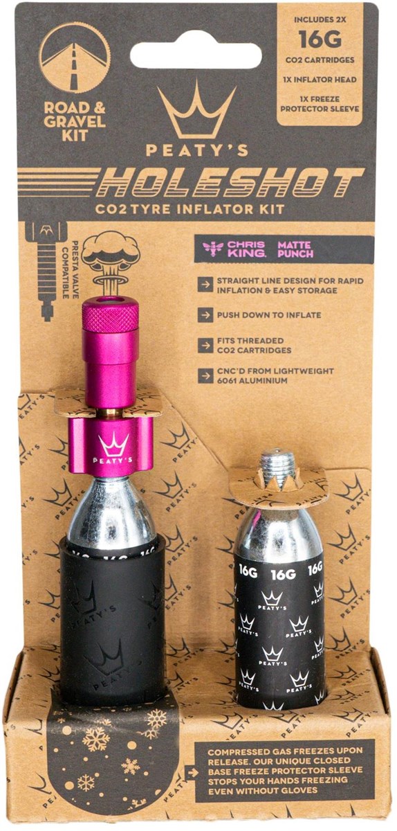 Peatys Holeshot Road & Gravel 16g CO2 Tyre Inflator