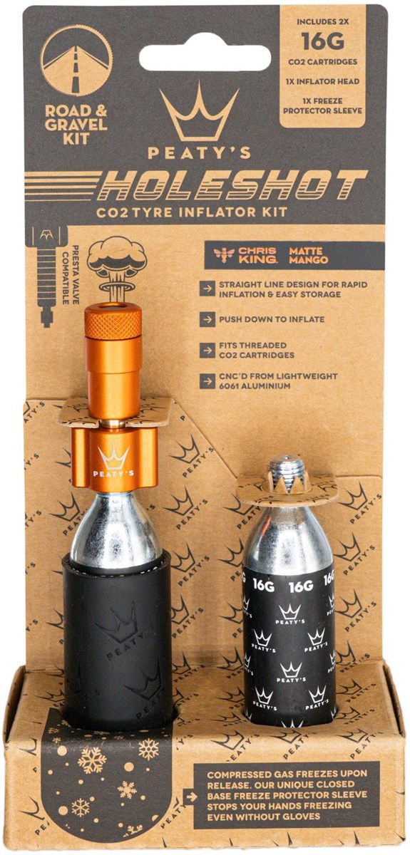 Peatys Holeshot Road & Gravel 16g CO2 Tyre Inflator