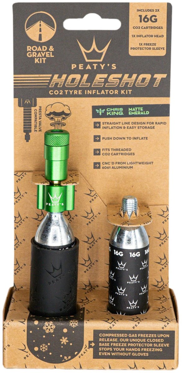 Peatys Holeshot Road & Gravel 16g CO2 Tyre Inflator