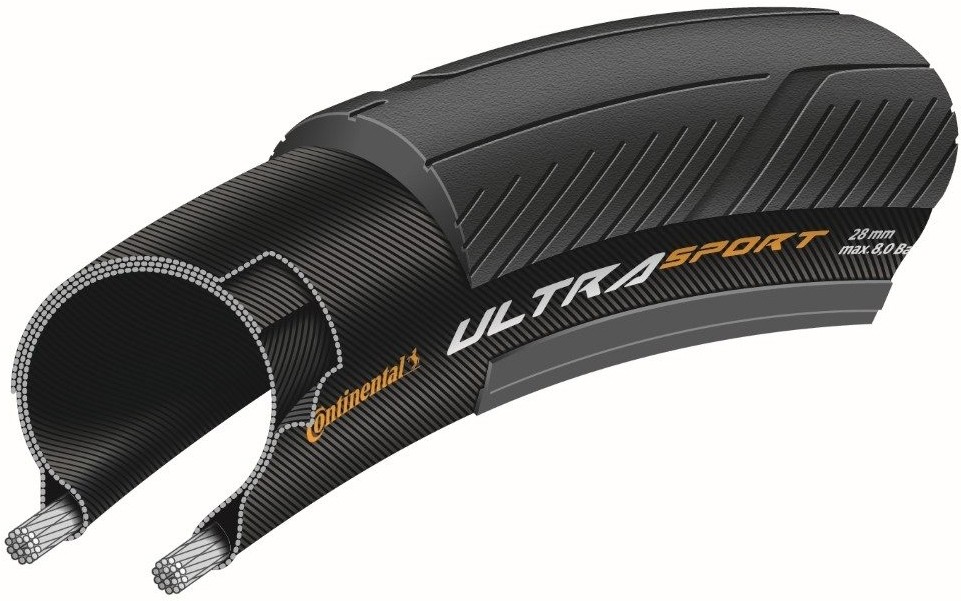 Continental Ultra Sport III Wire Bead Puregrip 700c Tyre