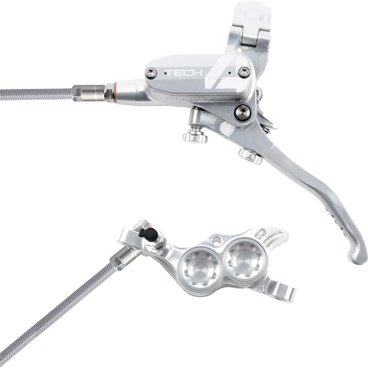 Hope Tech 4 E4 Brakes Braided No Rotor