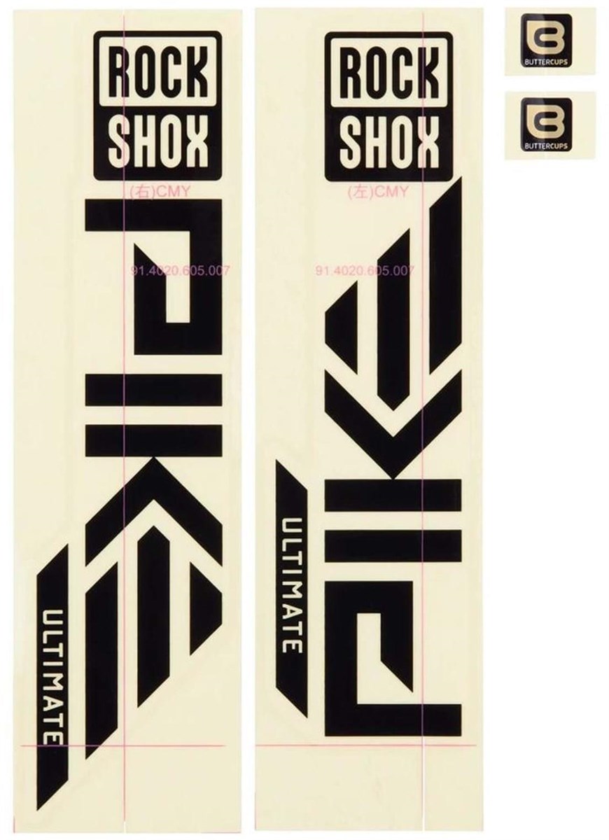 RockShox Fork Decal Kit - Pike Ultimate 27/29 (2023+)