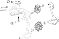 SRAM Rear Derailleur Cover/Skid Kit X0 T-Type Eagle Axs