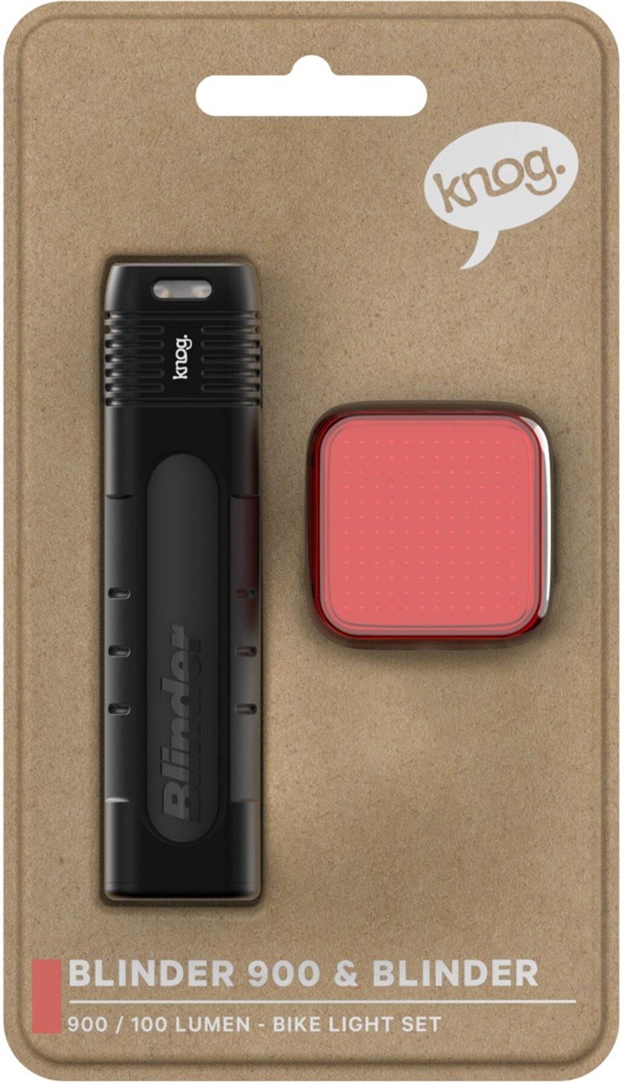Knog Blinder Pro 900 & Blinder 100 USB Rechargeable Bike Light Set
