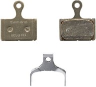 Shimano K05S-RX Steel Back Resin Disc Pads and Spring
