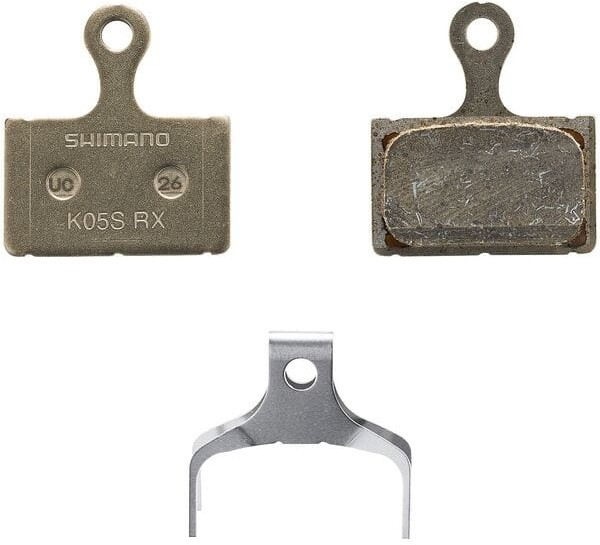 Shimano K05S-RX Steel Back Resin Disc Pads and Spring