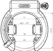 Abus XPlus Granit 6950M AM R Lock