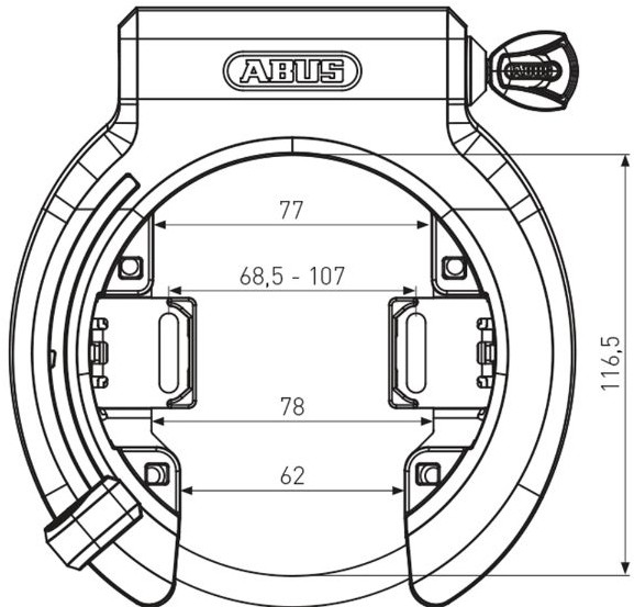 Abus XPlus Granit 6950M AM R Lock