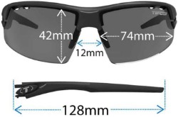 Tifosi Eyewear Crit Fototec Light Night +2.5 Single Lens Cycling Glasses