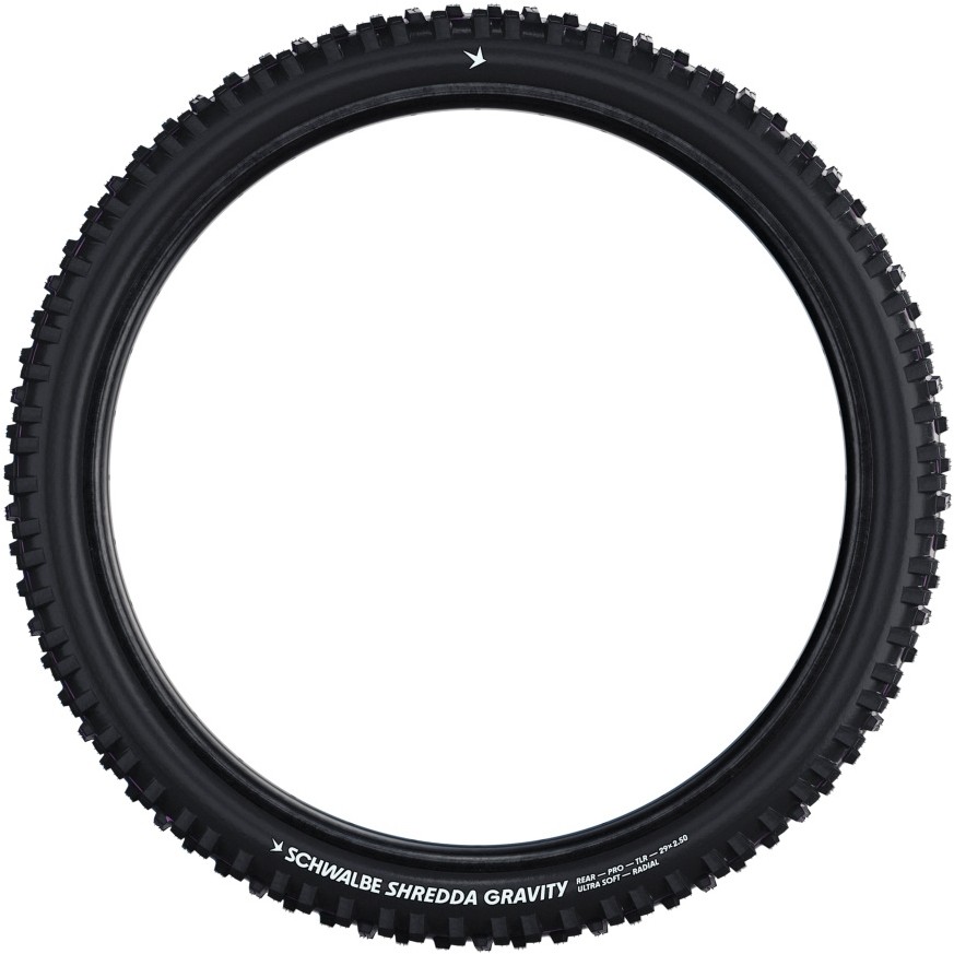 Schwalbe Shredda Rear Gravity Pro Evo Tubeless Ready Addix Ultra Soft E-50 Folding 27.5" Tyre