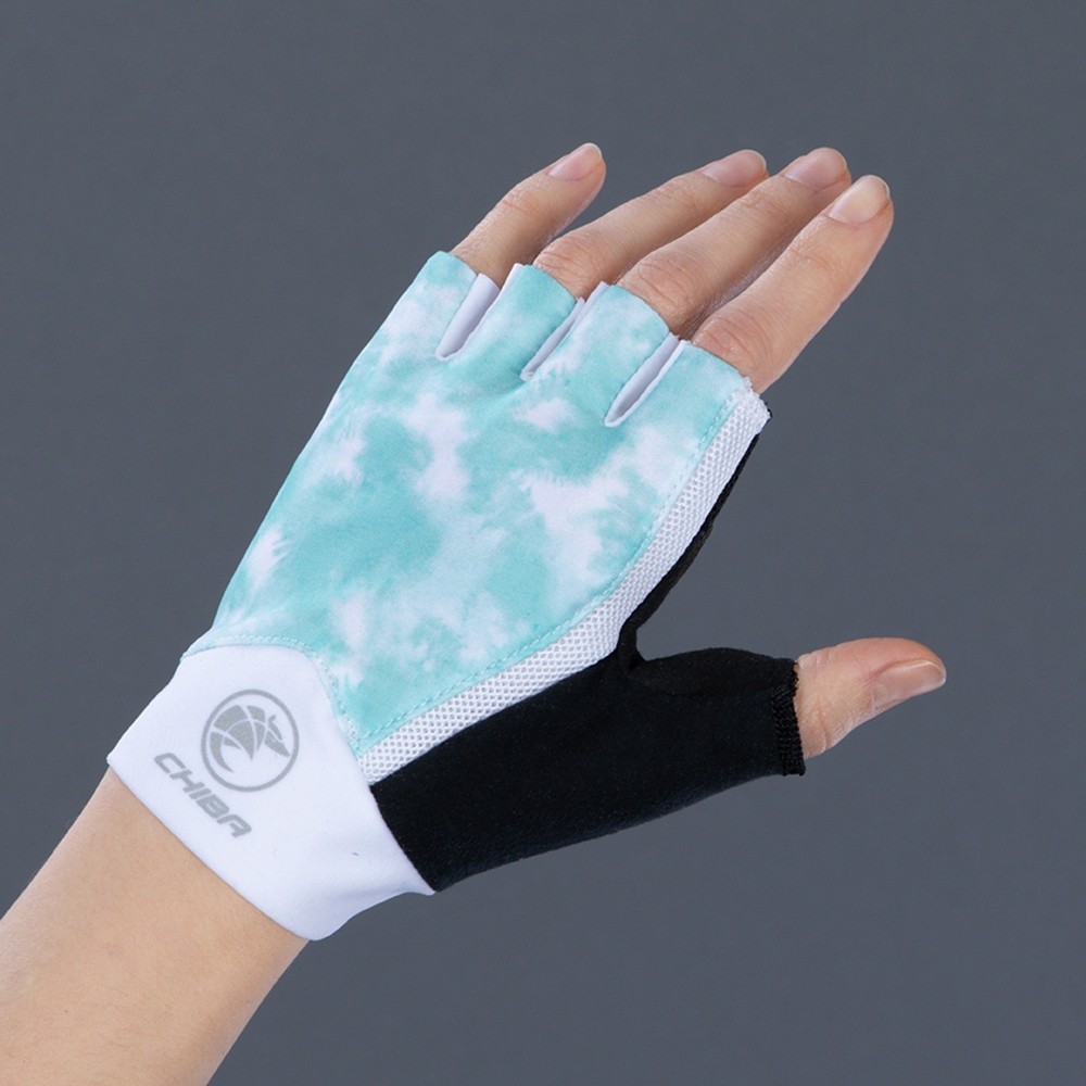 Chiba Lady Tie Dye Active-Line Mitts Short Finger Gloves