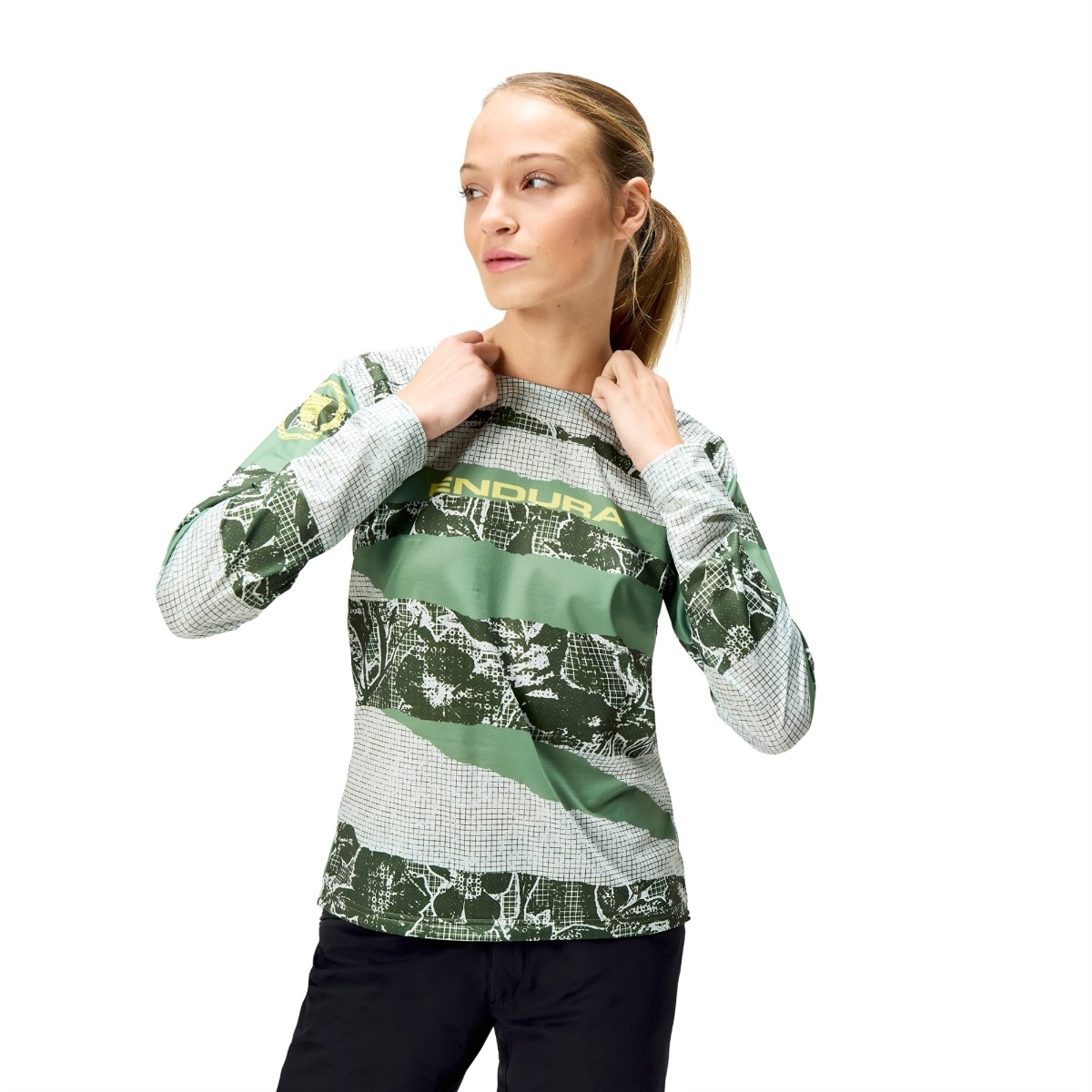 Endura Patchwork Womens Ltd Long Sleeve Tee