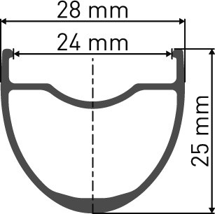 DT Swiss G 1800 Spline Disc Brake Clincher Shimano HG 25 x 24mm Rear Gravel 700c Wheel