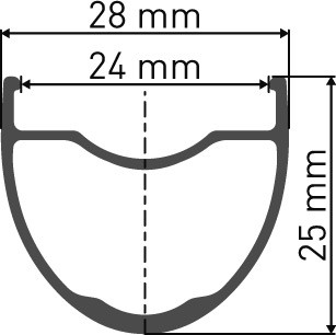 DT Swiss GR 1600 Spline Disc Brake Clincher Sram XDR 25 x 24mm Rear Gravel 700c Wheel