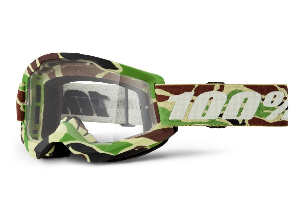 100% Strata 2 MTB Goggles Clear Lens