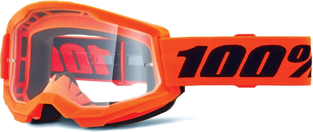 100% Strata 2 MTB Goggles Clear Lens