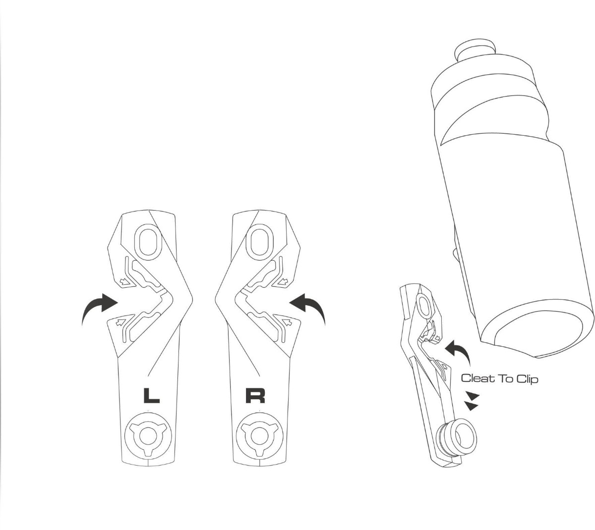 Birzman Bottle Cleat and Bottle