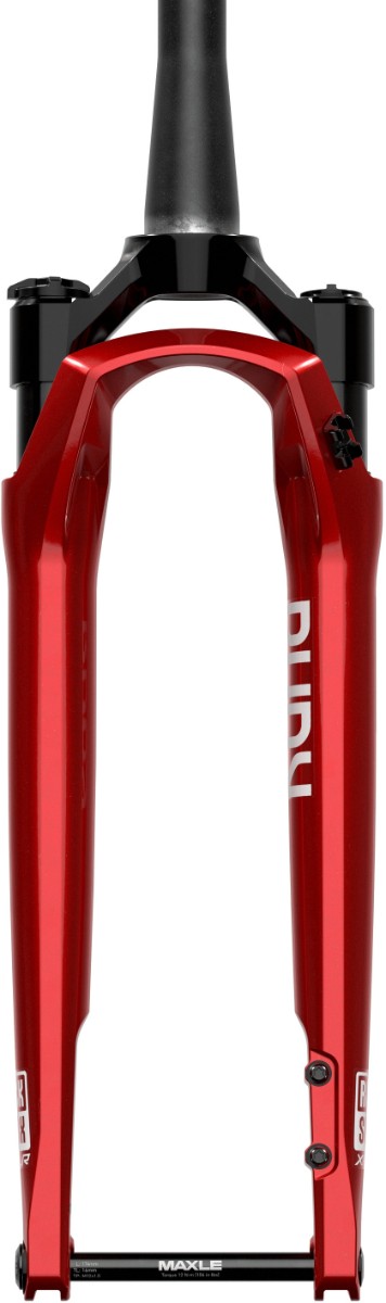 RockShox Rudy Ultimate Race Day 2 Crown 700c Electric Red SoloAir Forks