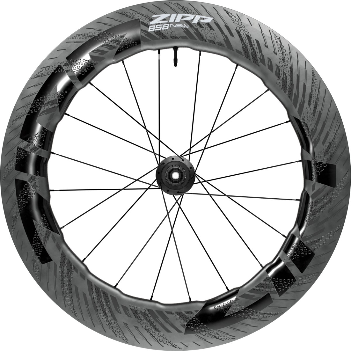 Zipp 858 NSW Carbon Tubeless Disc Brake Center Locking 700C Rear Wheel - ZR1SL Hub Ceric Bearings