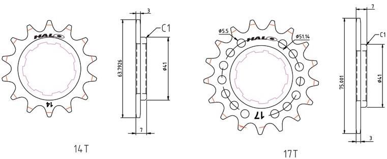 Halo Fat Foot Cogs
