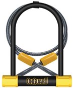 OnGuard Bulldog DT U-Lock with Cable - Silver Sold Secure Rating