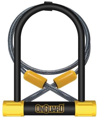 OnGuard Bulldog DT U-Lock with Cable - Silver Sold Secure Rating