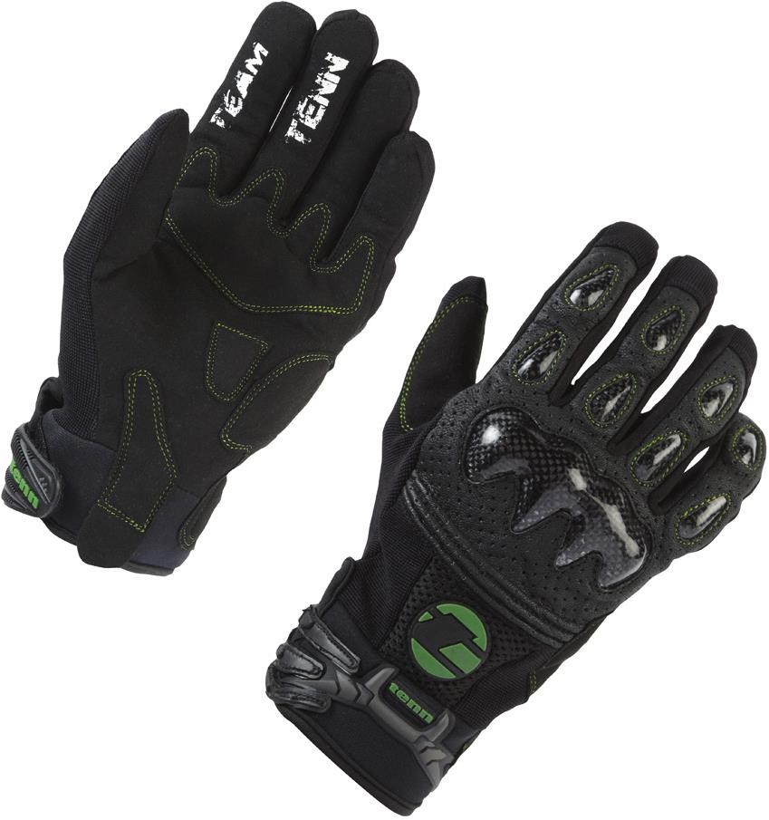 Tenn Leather and Carbon MTB Knuckle Long Finger Cycling Gloves