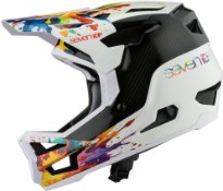 Image of 7Protection Project 23 Carbon Full Face MTB Helmet Splatter Limited Edition