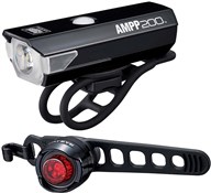 Image of Cateye AMPP 200 Lumens & ORB USB Rechargeable Front/Rear Light Set